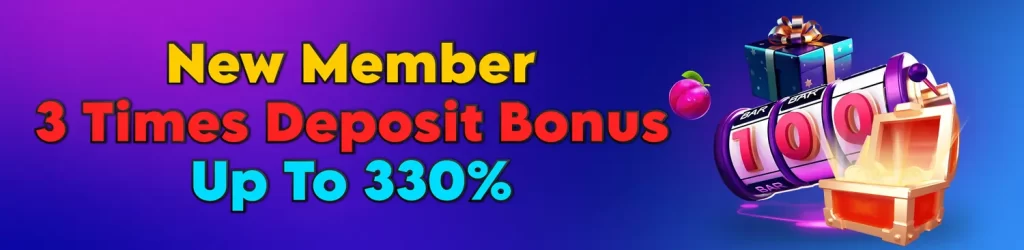 new member 3 times deposit bonus up to P330% @ jilipk!